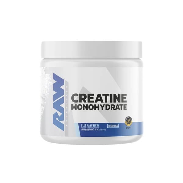 Raw Nutrition Creatine Monohydrate, Blue Raspberry - 213 grams