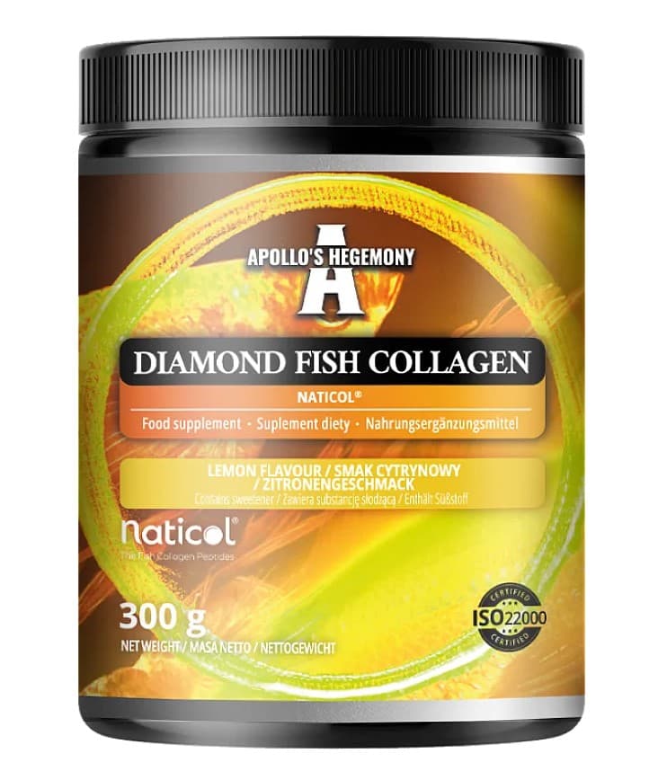 Apollo's Hegemony Diamond Fish Collagen, Lemon - 300 grams