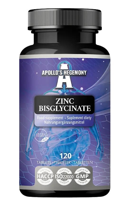 Apollo's Hegemony Zinc Bisglycinate - 120 tablets
