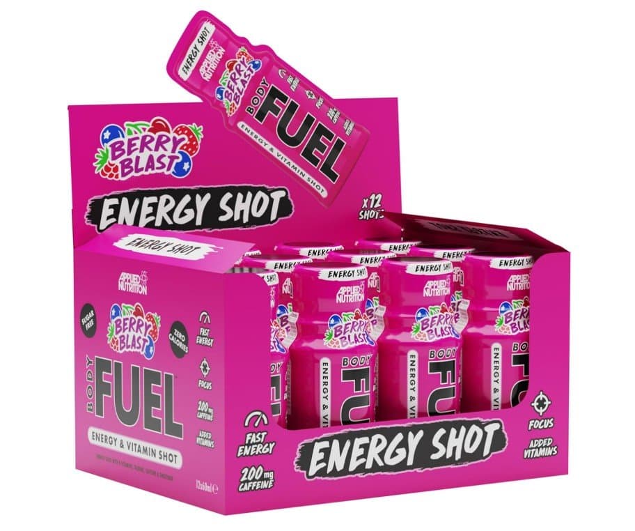 Applied Nutrition Bodyfuel Energy Shots, Berry Blast - 12 x 60 ml.