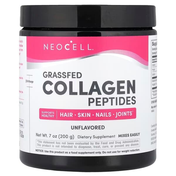 NeoCell Grassfed Collagen Peptides, Unflavored - 200 grams